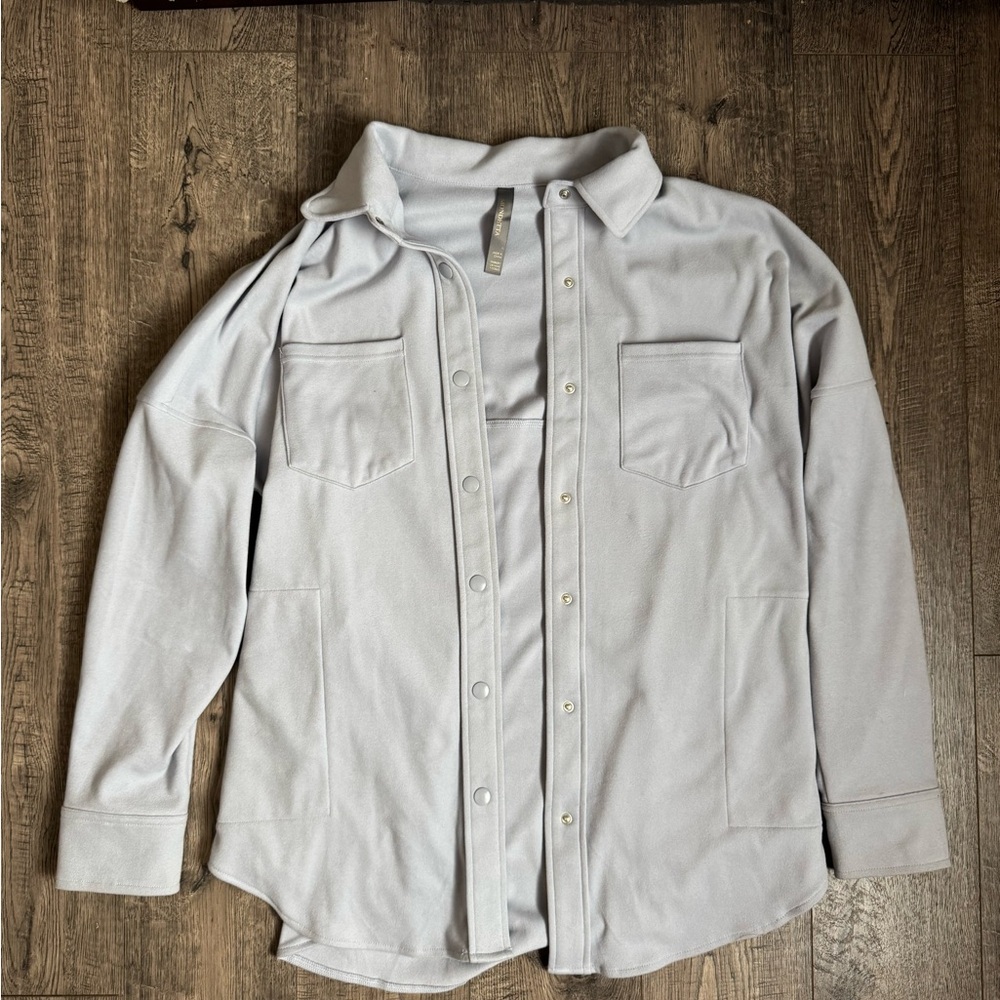 Mondetta Light Lilac Utility Shirt Jacket